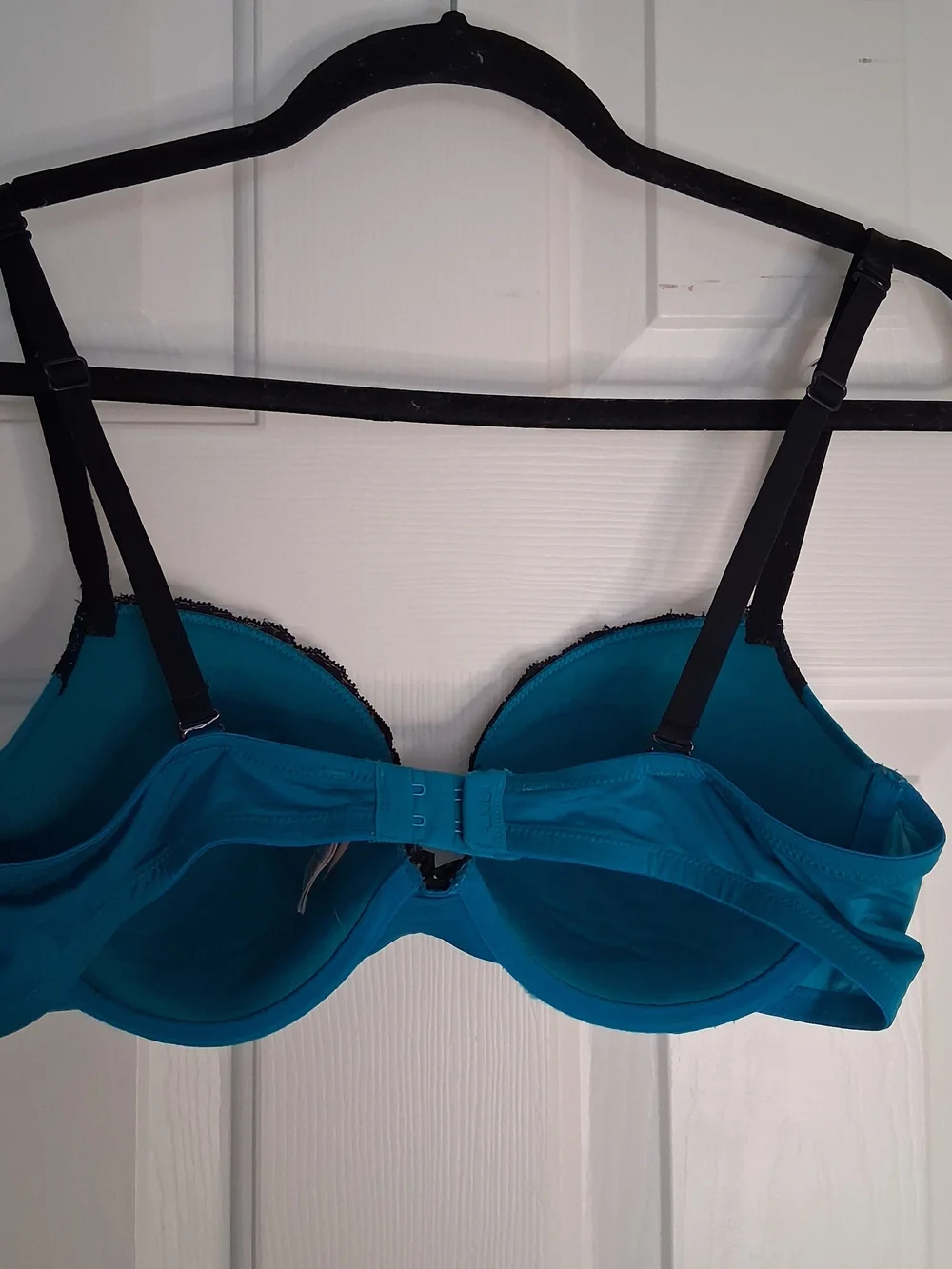 La Senza Perfectly Me Push Up Bra Teal Black Lace Cage 36C - Picture 2 of 13